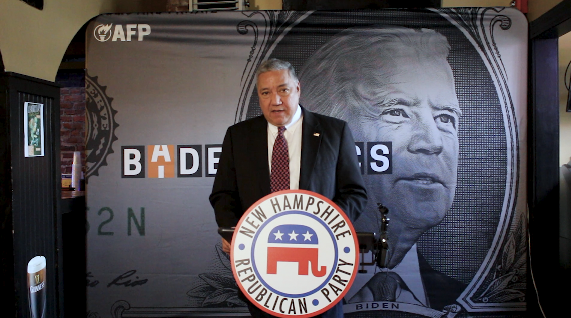 NHGOP Press Conference Biden Visit Chairman Ager